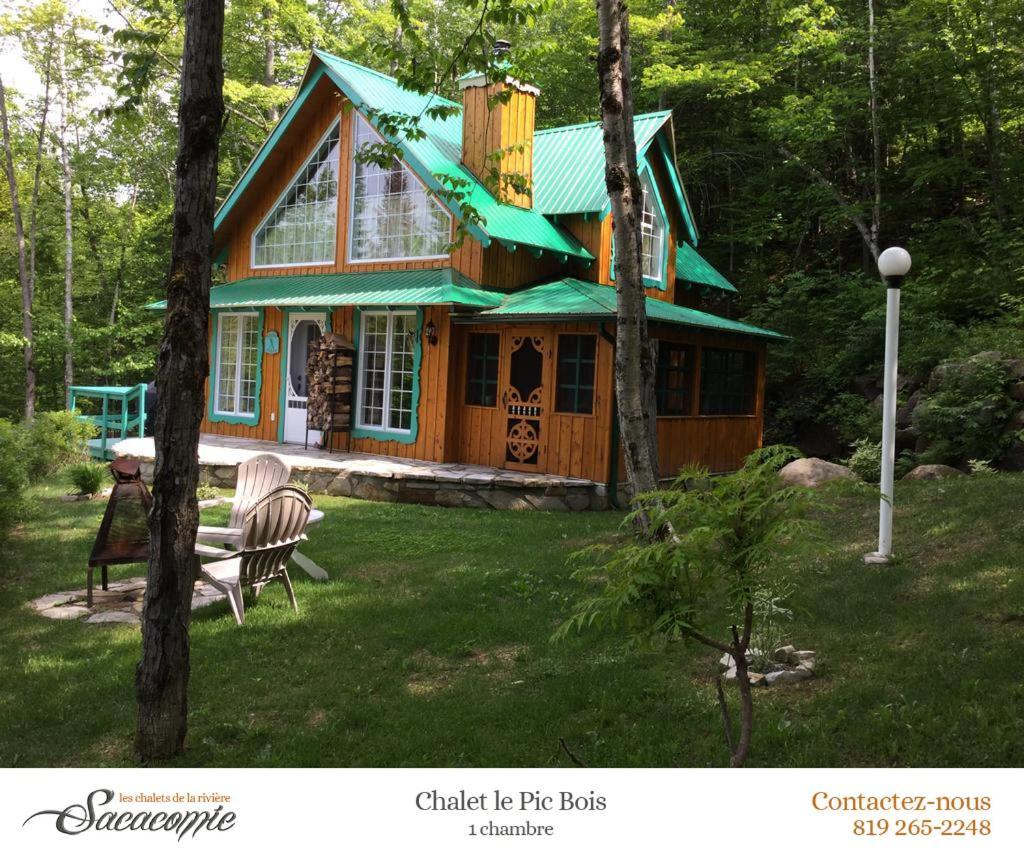 Chalets De La Riviere Sacacomie Villa Saint-Alexis-des-Monts Eksteriør bilde