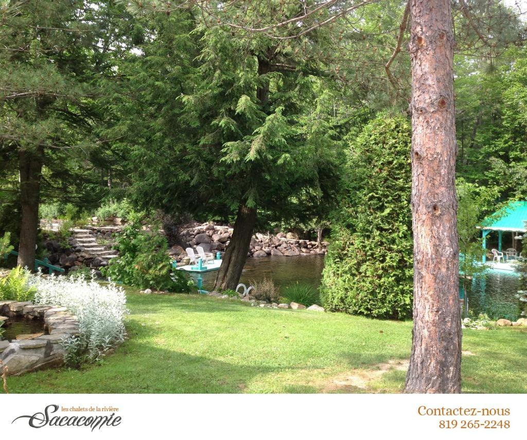 Chalets De La Riviere Sacacomie Villa Saint-Alexis-des-Monts Eksteriør bilde