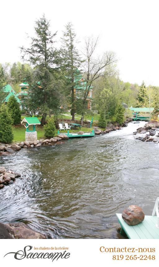 Chalets De La Riviere Sacacomie Villa Saint-Alexis-des-Monts Eksteriør bilde