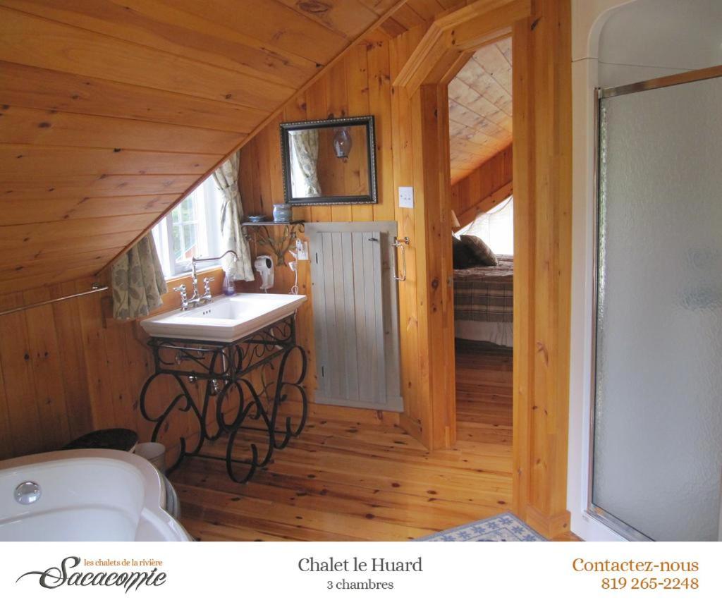 Chalets De La Riviere Sacacomie Villa Saint-Alexis-des-Monts Eksteriør bilde