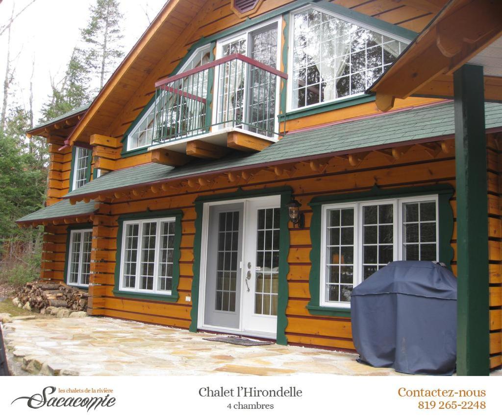 Chalets De La Riviere Sacacomie Villa Saint-Alexis-des-Monts Eksteriør bilde