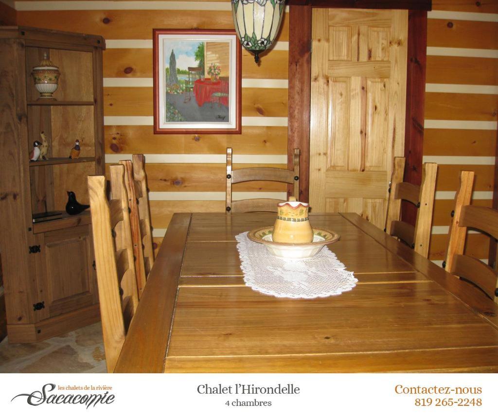 Chalets De La Riviere Sacacomie Villa Saint-Alexis-des-Monts Eksteriør bilde