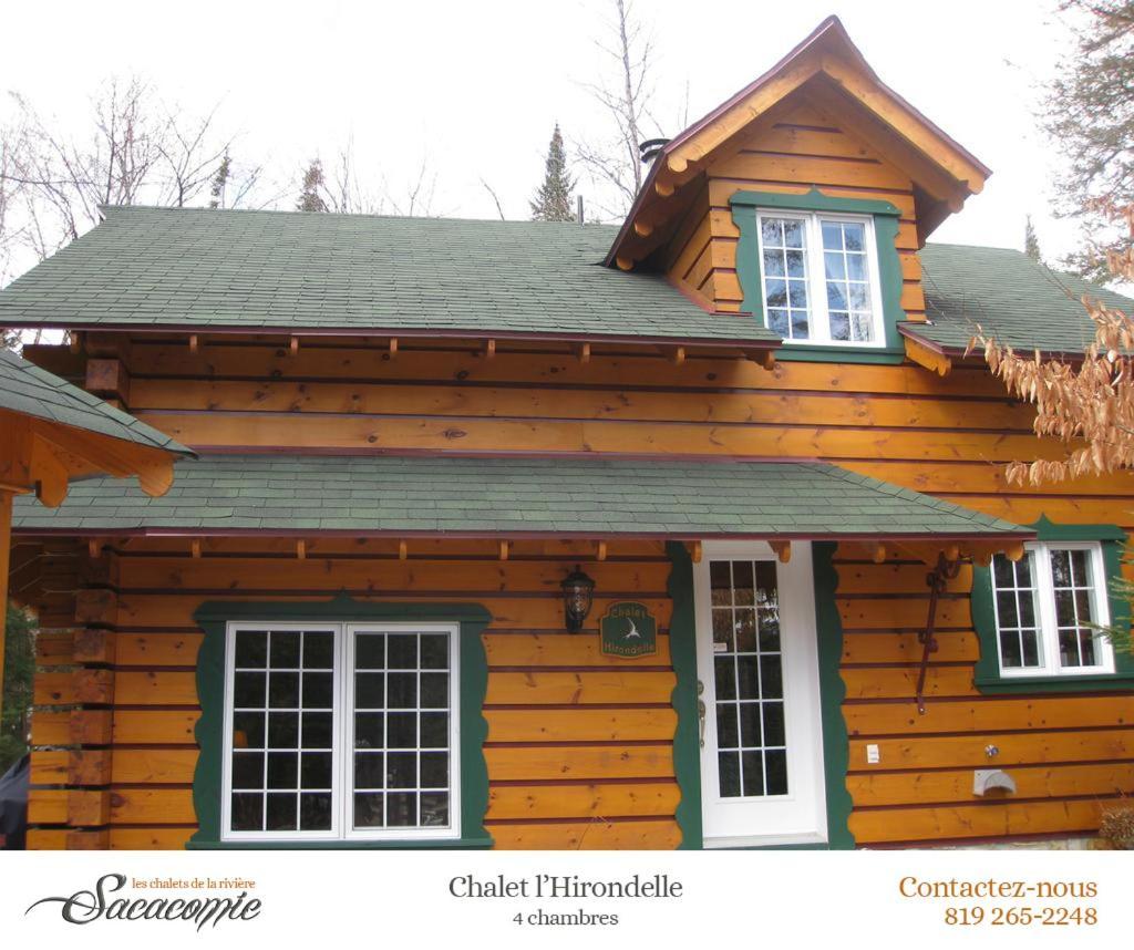 Chalets De La Riviere Sacacomie Villa Saint-Alexis-des-Monts Eksteriør bilde