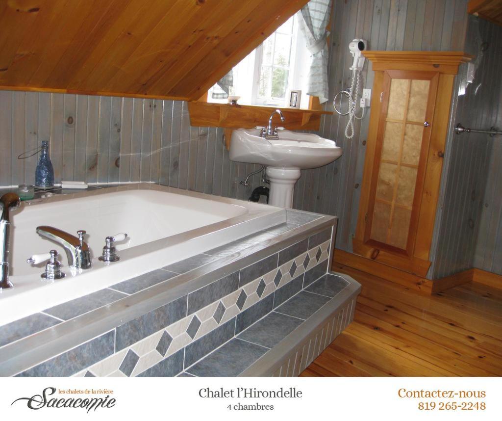 Chalets De La Riviere Sacacomie Villa Saint-Alexis-des-Monts Eksteriør bilde