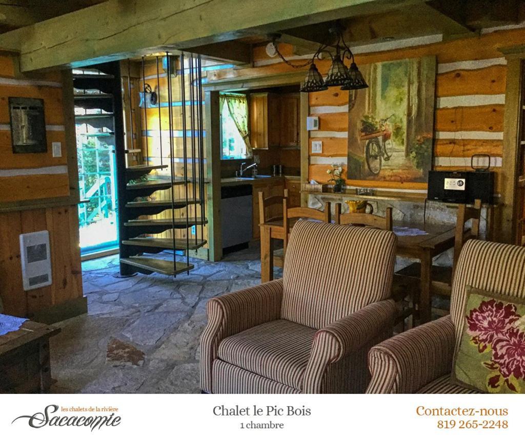 Chalets De La Riviere Sacacomie Villa Saint-Alexis-des-Monts Eksteriør bilde